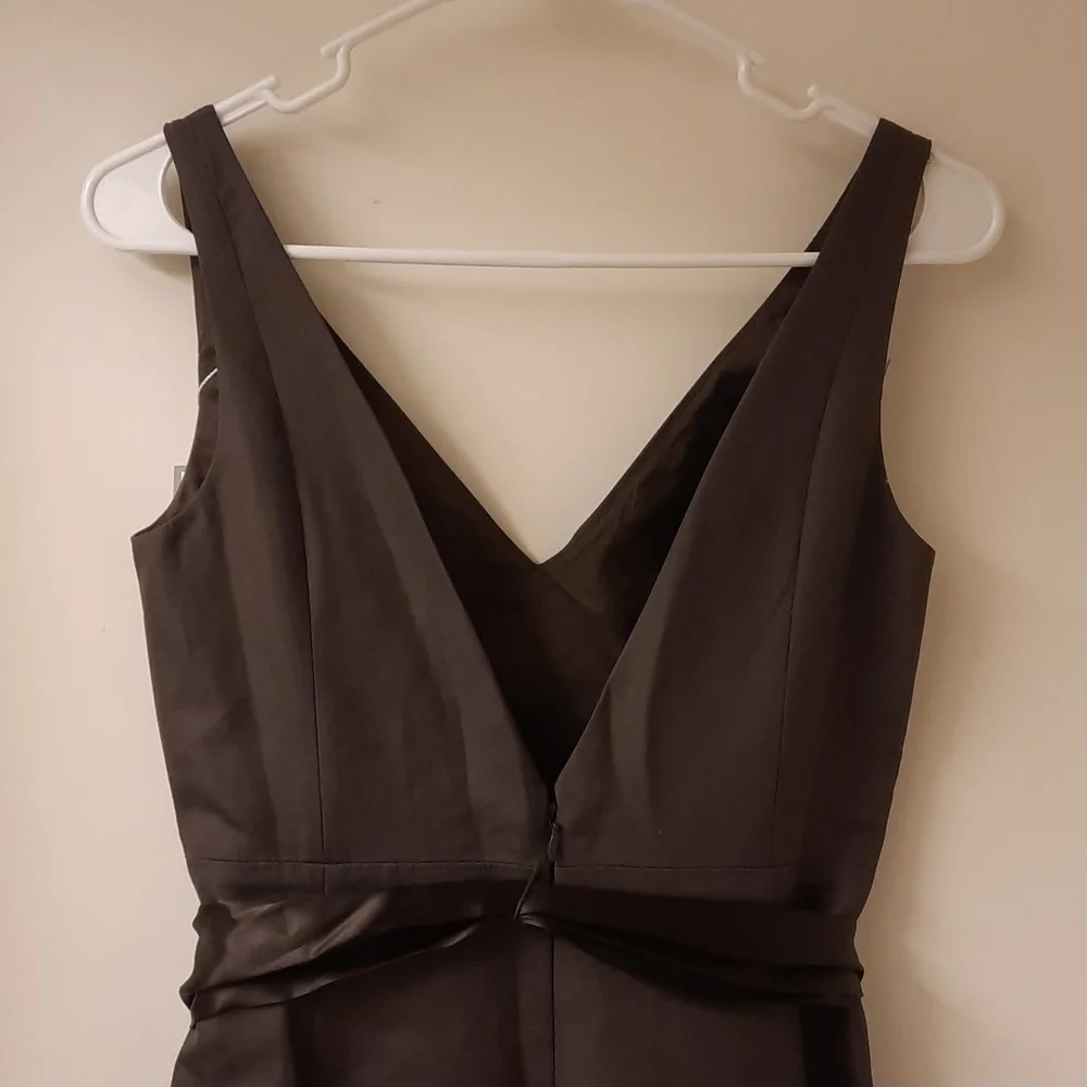 NWT, J. Crew Special Occasion Espresso Sleeveless Dress
